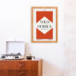 Wild Horses retro Giclée Art Print