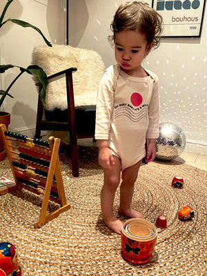 Fancubs Wild World baby organic cotton long sleeve bodysuit