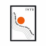 Wild World  retro Giclée Art Print