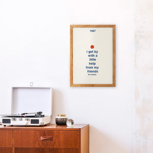 With a little help from my friends Giclée Art Print