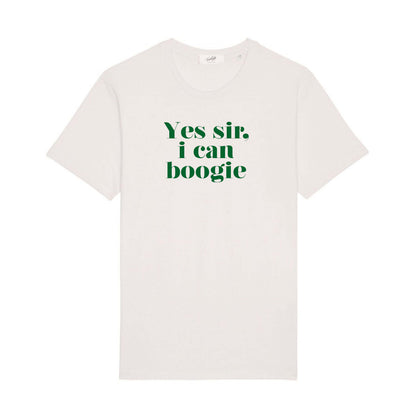 Yes sir I can Boogie retro slogan T-shirt