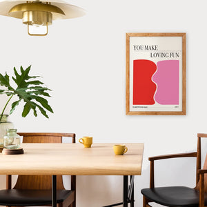 You make loving fun Giclée retro Art Print