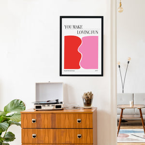 You make loving fun Giclée retro Art Print